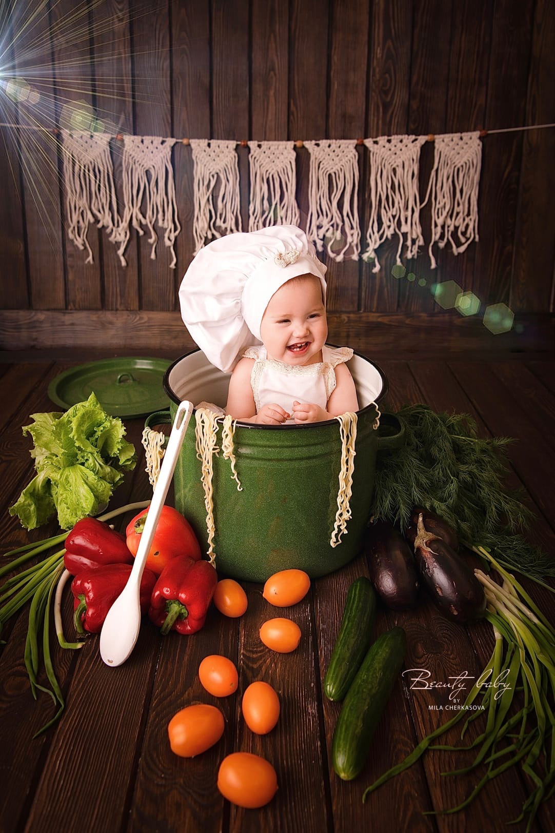Поваренок. Дарина, годик. Семейный и детский фотограф в Красноярске Мила Черкасова