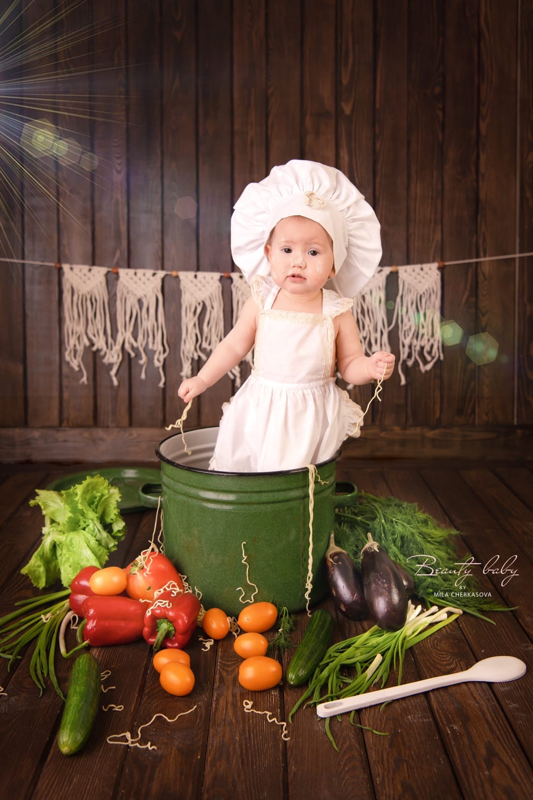 Поваренок. Дарина, годик. Семейный и детский фотограф в Красноярске Мила Черкасова