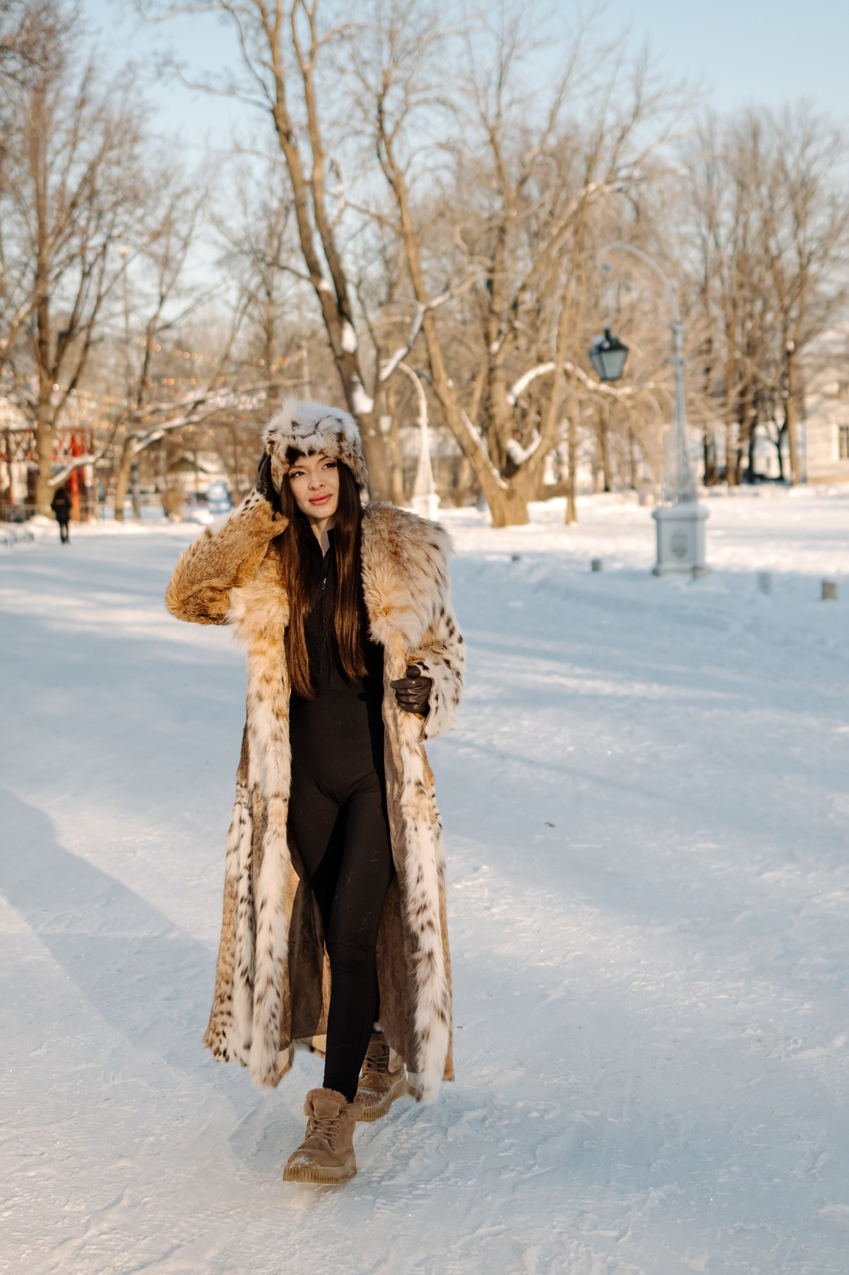 Русская девушка. Зимняя прогулка. Свадебный и семейный фотограф в Санкт-Петербурге Елена Худякова
