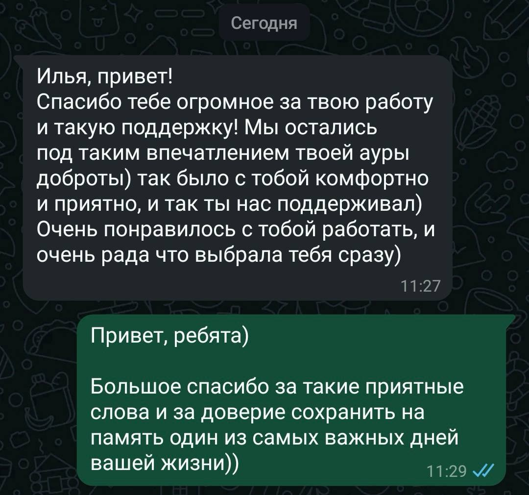 Видеограф Макаров. Подрядчики и друзья сети свадебных площадок House for wedding