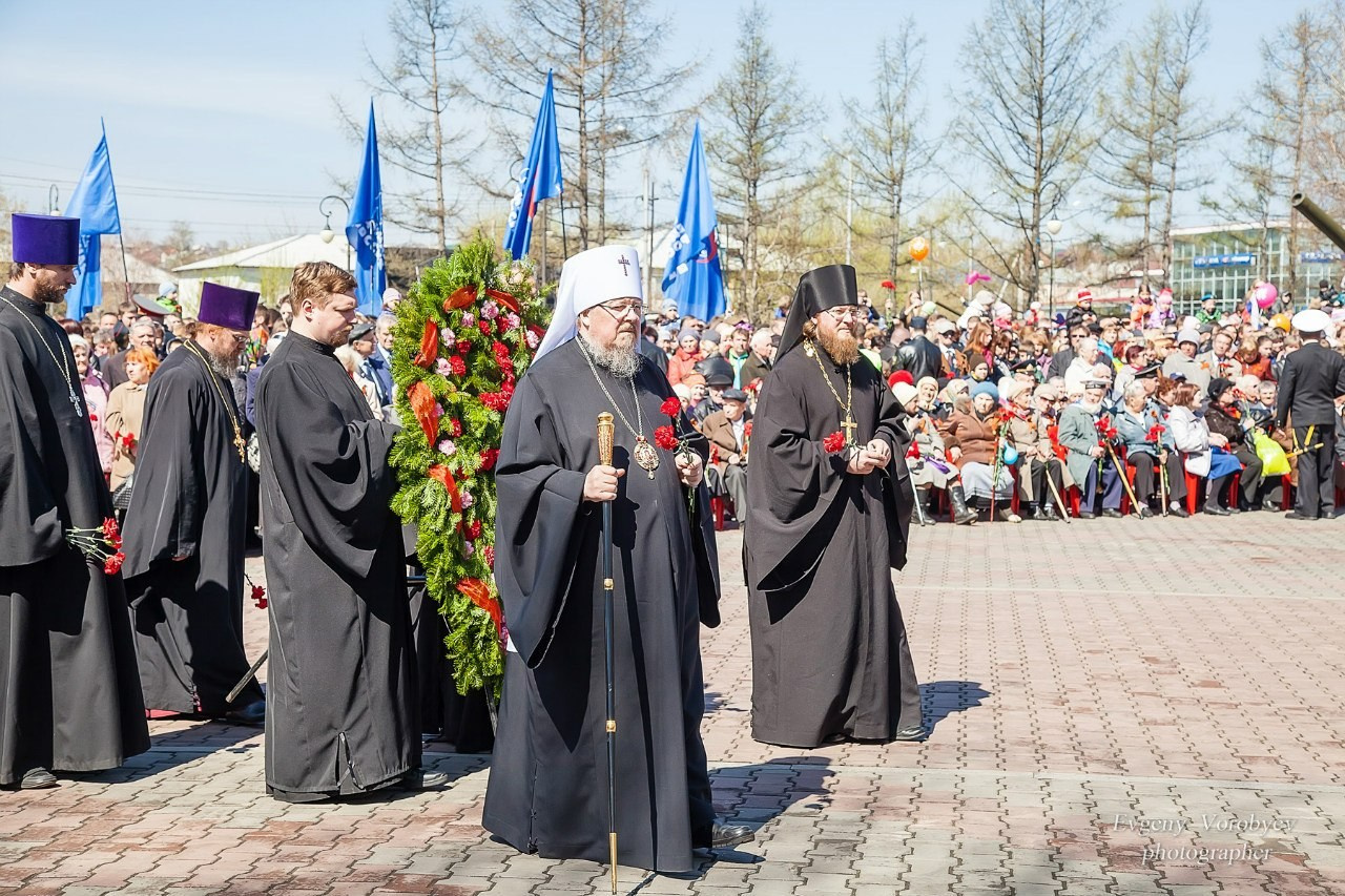Празднование Дня победы 9 мая в Красноярске