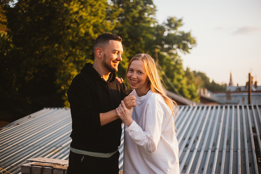 Лав стори на крыше. Детский и семейный фотограф, фотограф мероприятий Нижний Новгород