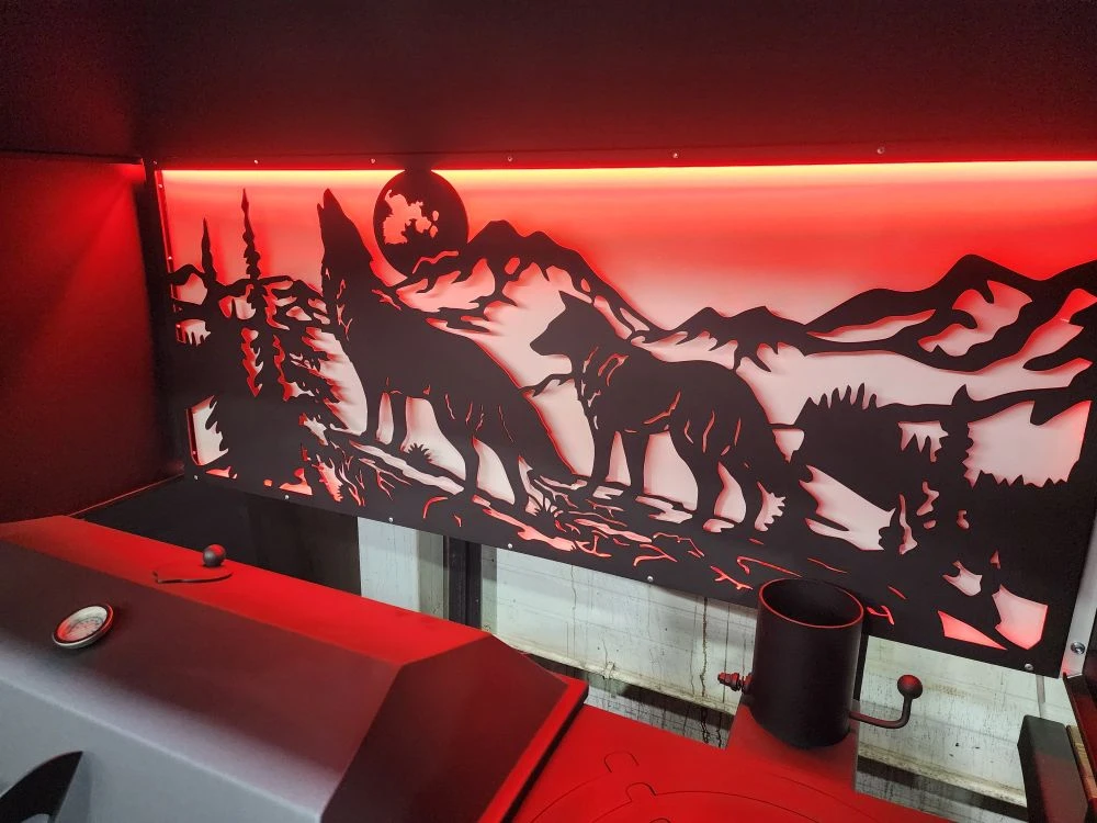 «ДЖЕТА» с расширенным вытяжным зонтом и светодиодной подсветкой. Купить / заказать мангал для дома в Краснодаре от производителя «Дарбин»