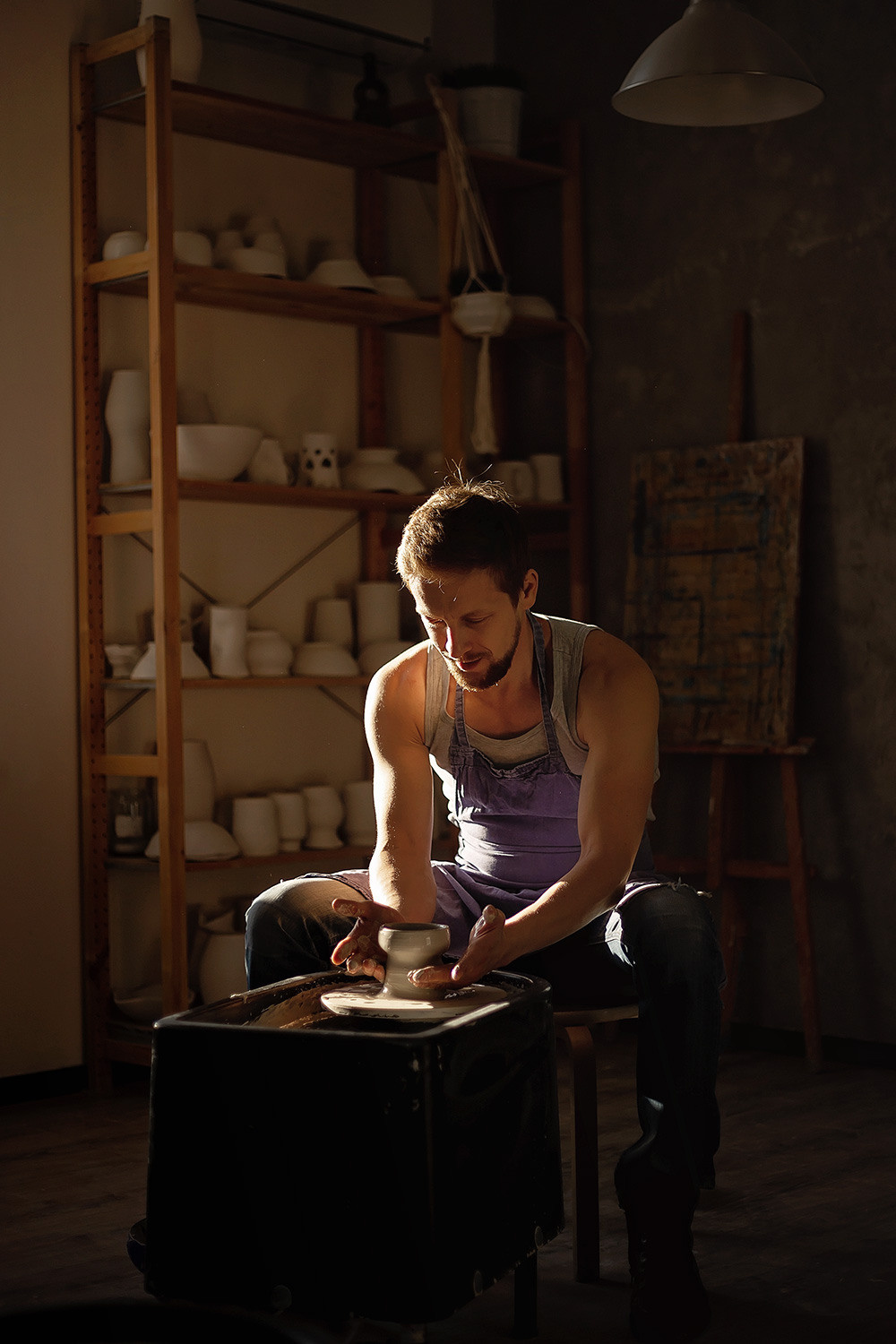Денис — гончарная мастерская. Фотограф в Москве Ксения Мокрушина | Brand & Women photographer
