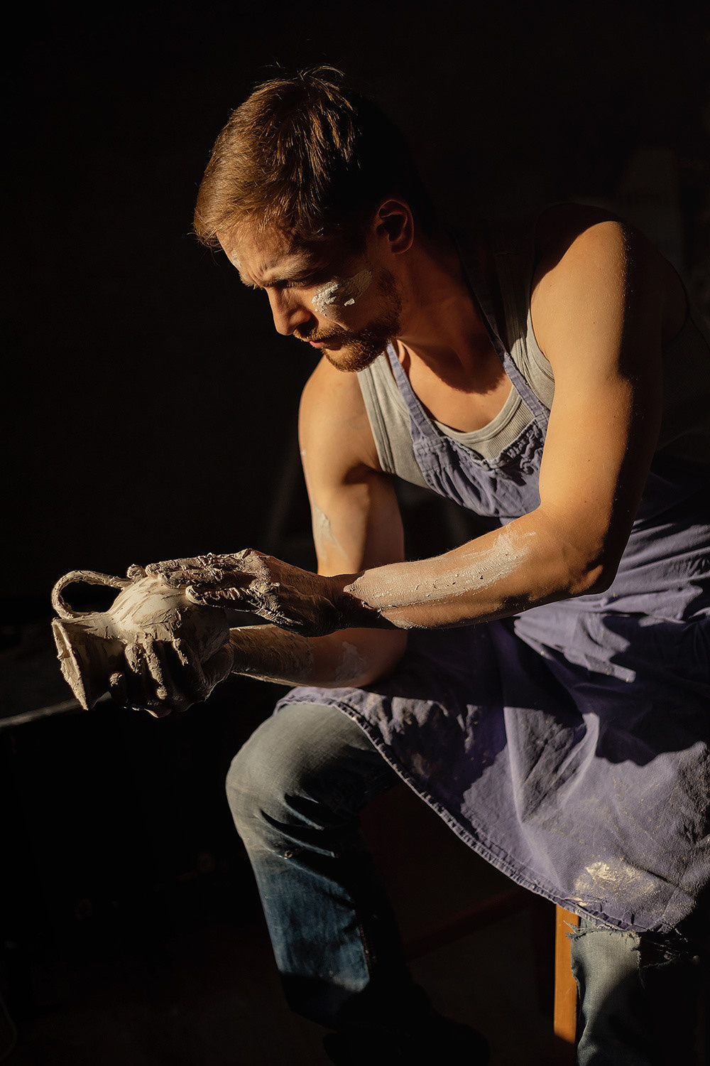 Денис — гончарная мастерская. Фотограф в Москве Ксения Мокрушина | Brand & Women photographer