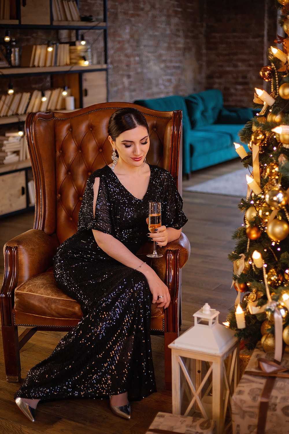 Мадина и семья, Новый год. Фотограф в Москве Ксения Мокрушина | Brand & Women photographer