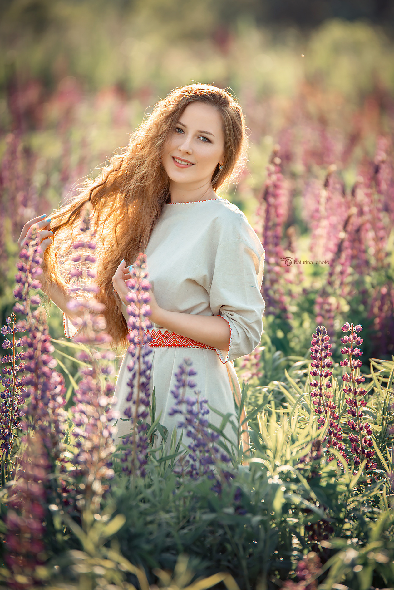 фотосессия в люпинах в Москве