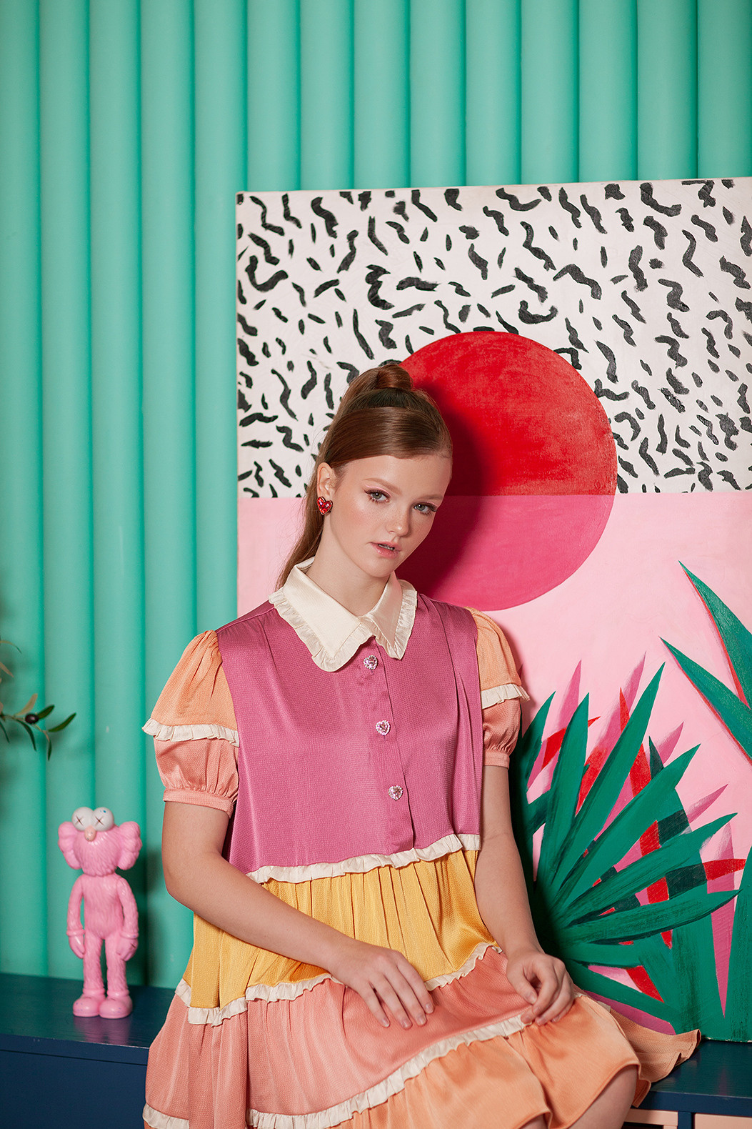 Студийная фотосессия модели в стиле 50-х. Портретный фотограф в Санкт-Петербурге