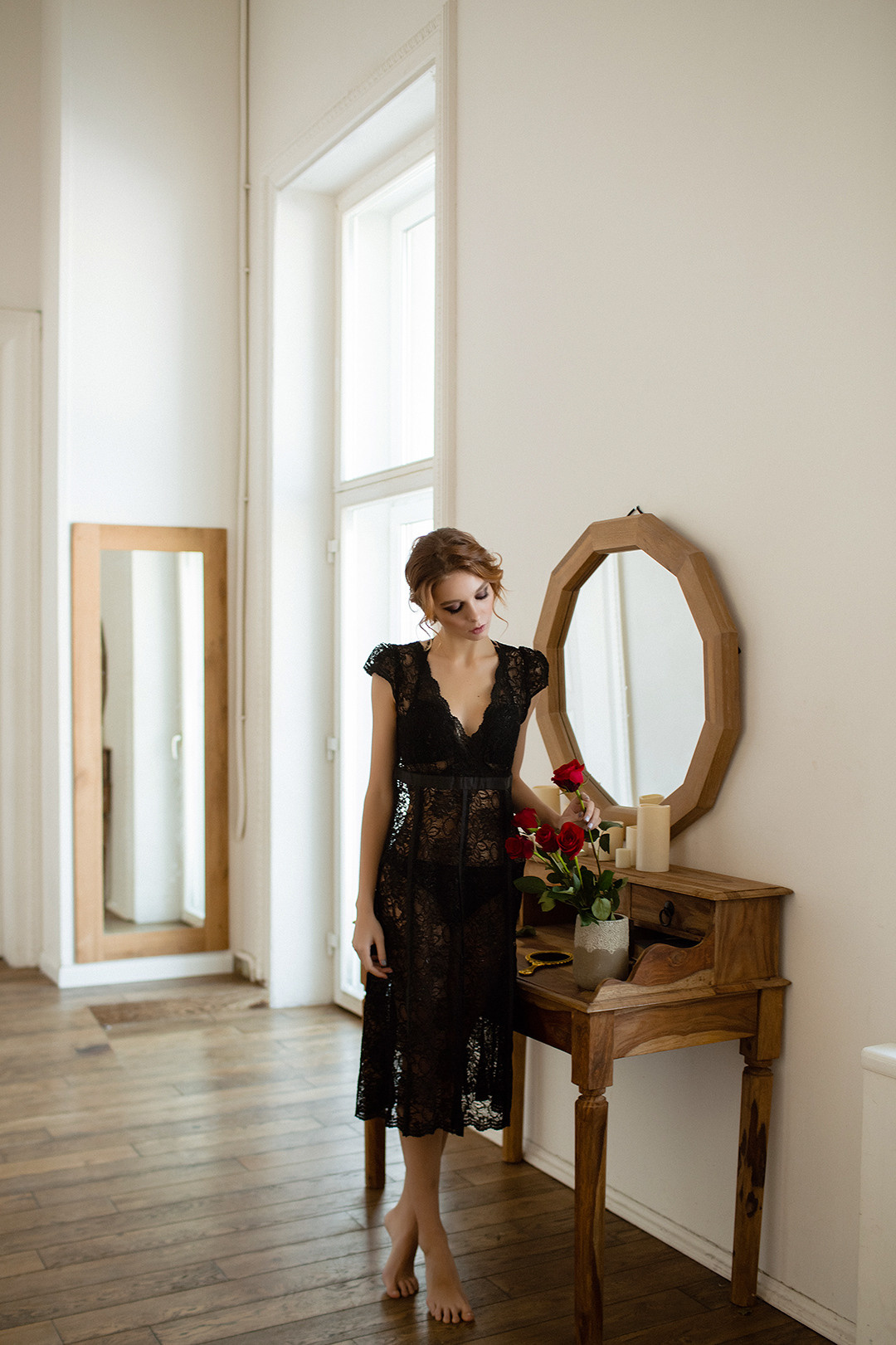 Фотосъемка девушки в загадочном романтичном образе. Портретный фотограф в Санкт-Петербурге