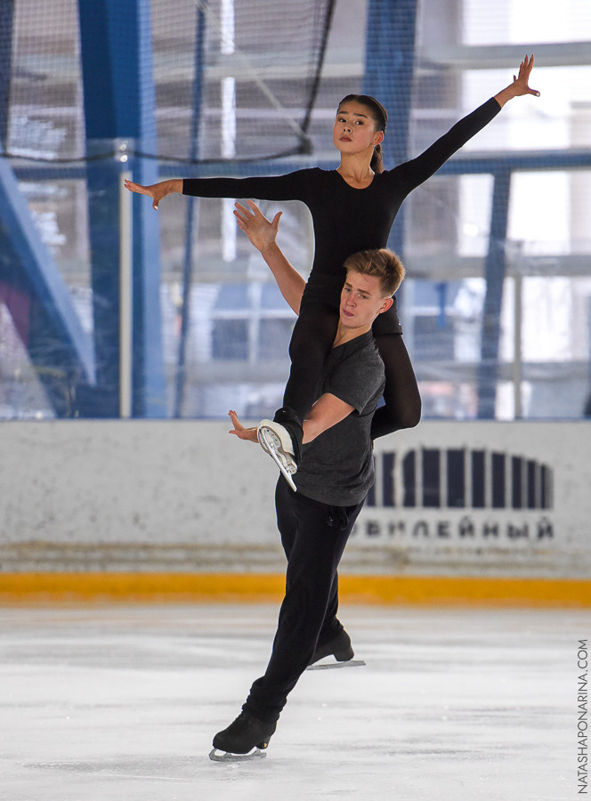 Контрольные прокаты в СПб 2021 Пары МС Звёздный лёд. Russian figure skating photographer from Saint-Petersburg