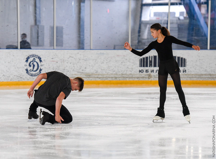 Контрольные прокаты в СПб 2021 Пары МС Звёздный лёд. Russian figure skating photographer from Saint-Petersburg