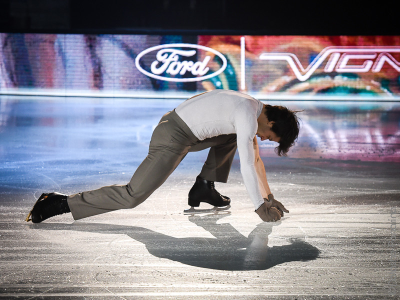 Stephane Lambiel. Rehearsal of AoI Zurich 01/03/2018. Russian figure skating photographer from Saint-Petersburg