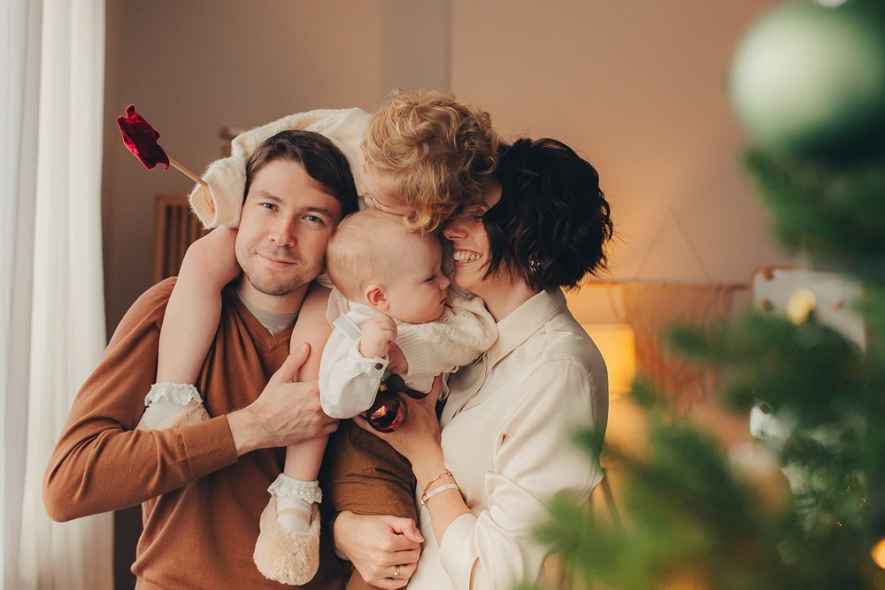 Новогодняя съёмка всей семьёй. Фотограф Евгения Мальцева, Архангельск