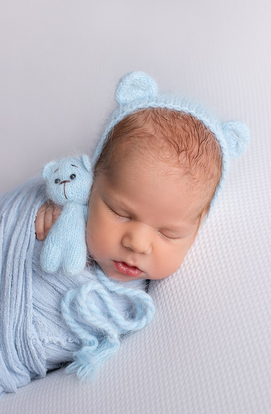 Newborn съёмка Мишутки. Фотограф новорождённых и малышей до года в Москве и Московской области
