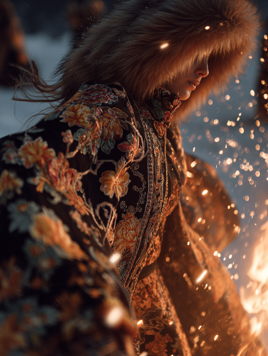 Создание AI контента в традиционной русской эстетике, серия образов Масленицы