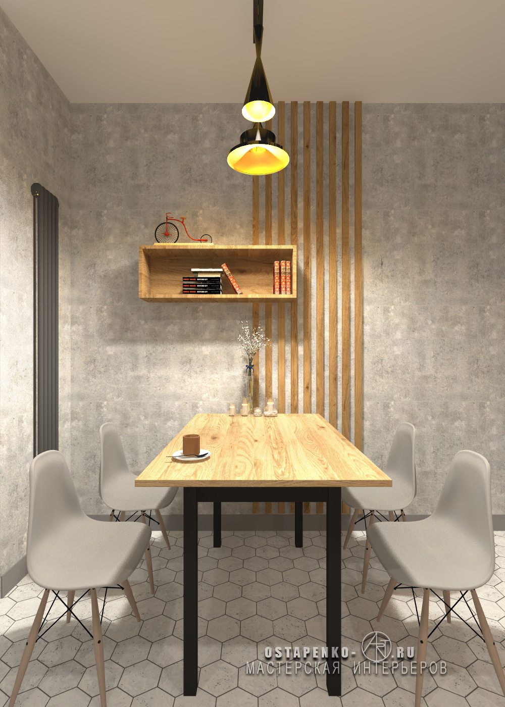 Маленькая квартира для молодого человека. Modern painting with worldwide delivery