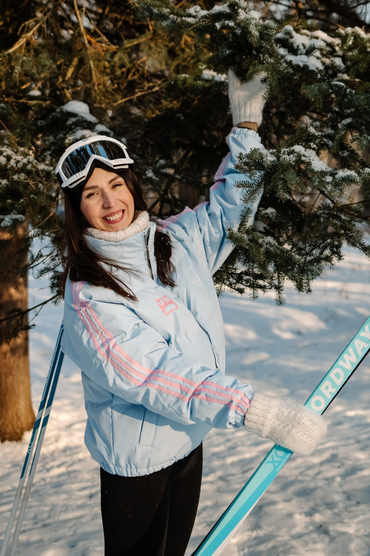 Прогулка с лыжами. Свадебный и семейный фотограф в Санкт-Петербурге Елена Худякова