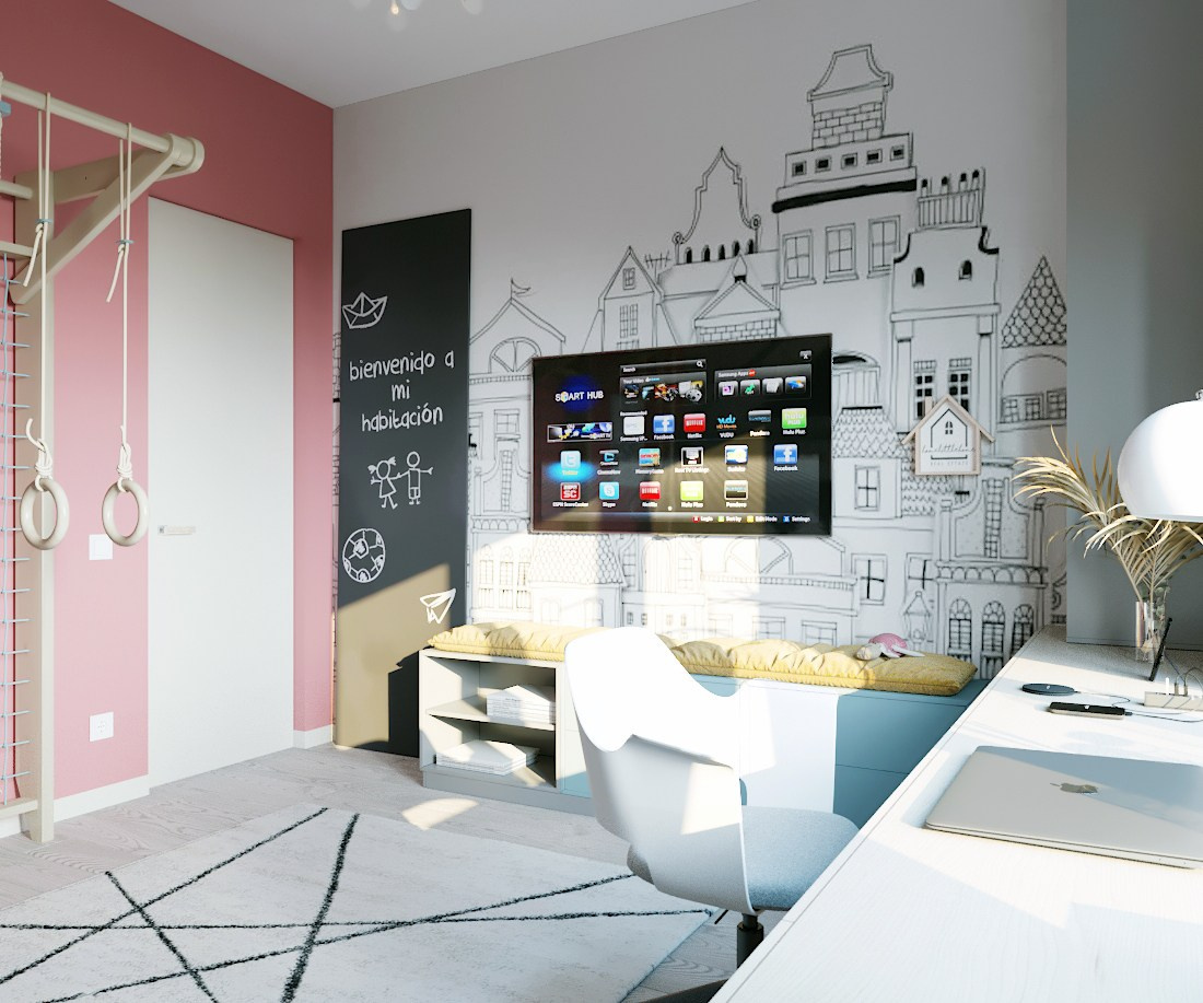 Дизайн проект интерьера одноэтажного частного дома (г. Ростов-на-Дону)