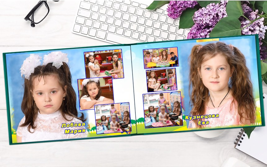 Фотокнига постраничная. Детская выездная фотостудия