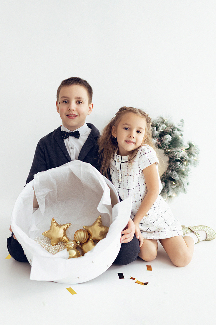 Новогодняя фотосессия детская