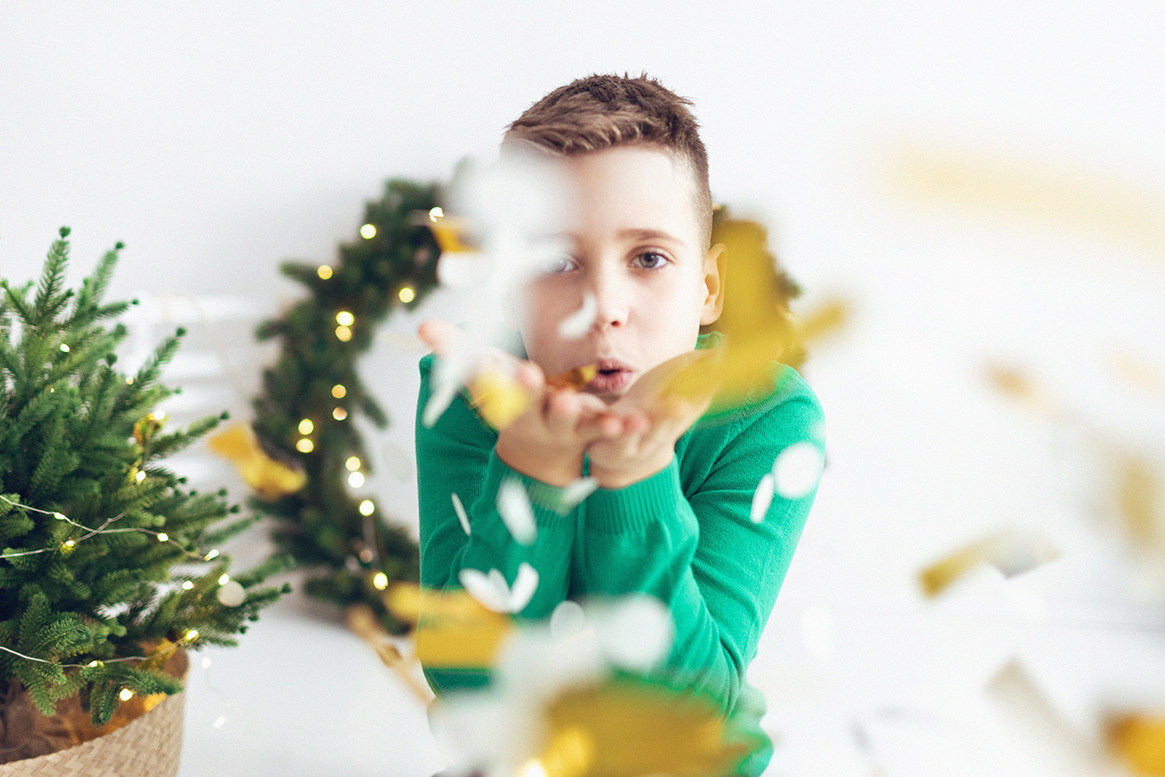 Новогодняя фотосессия детская