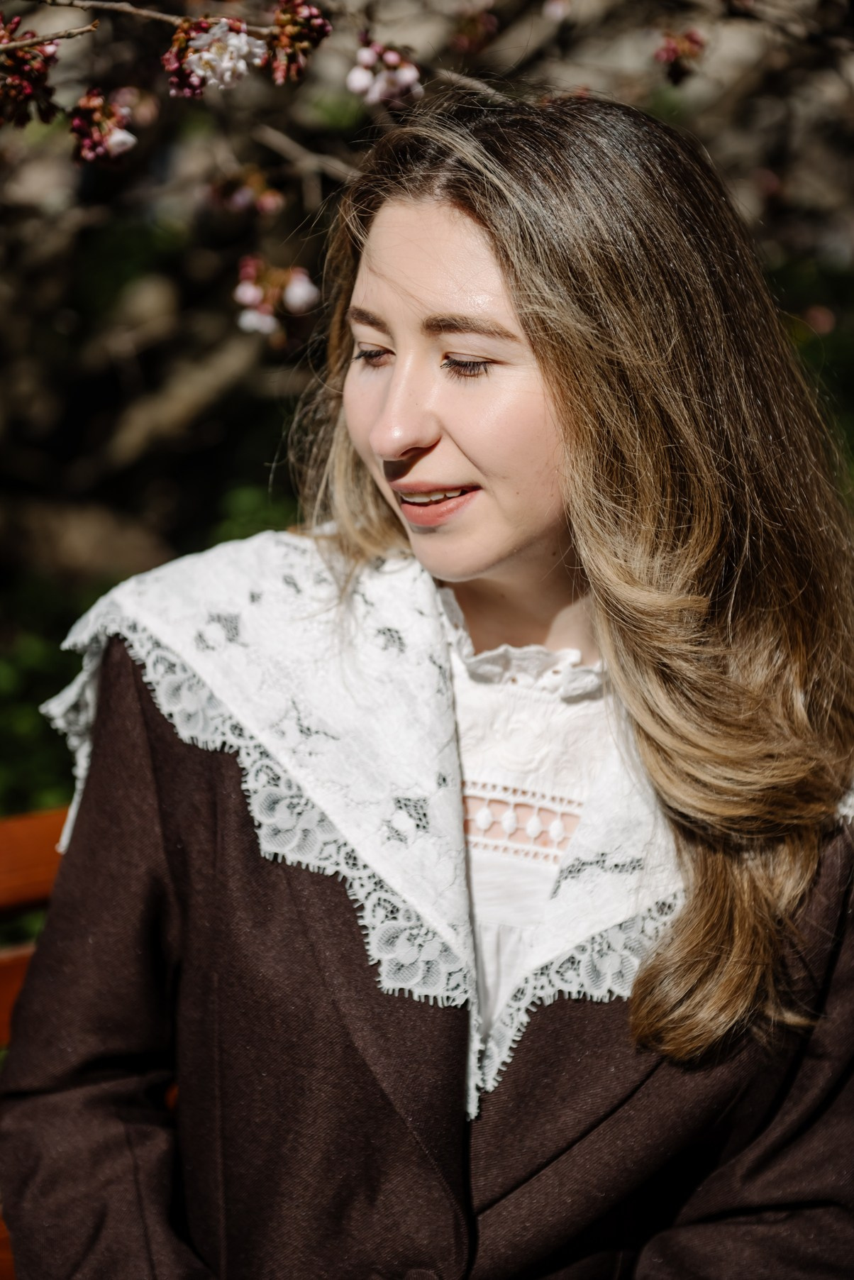 Марина с сакурой. Свадебный и семейный фотограф в Санкт-Петербурге Елена Худякова