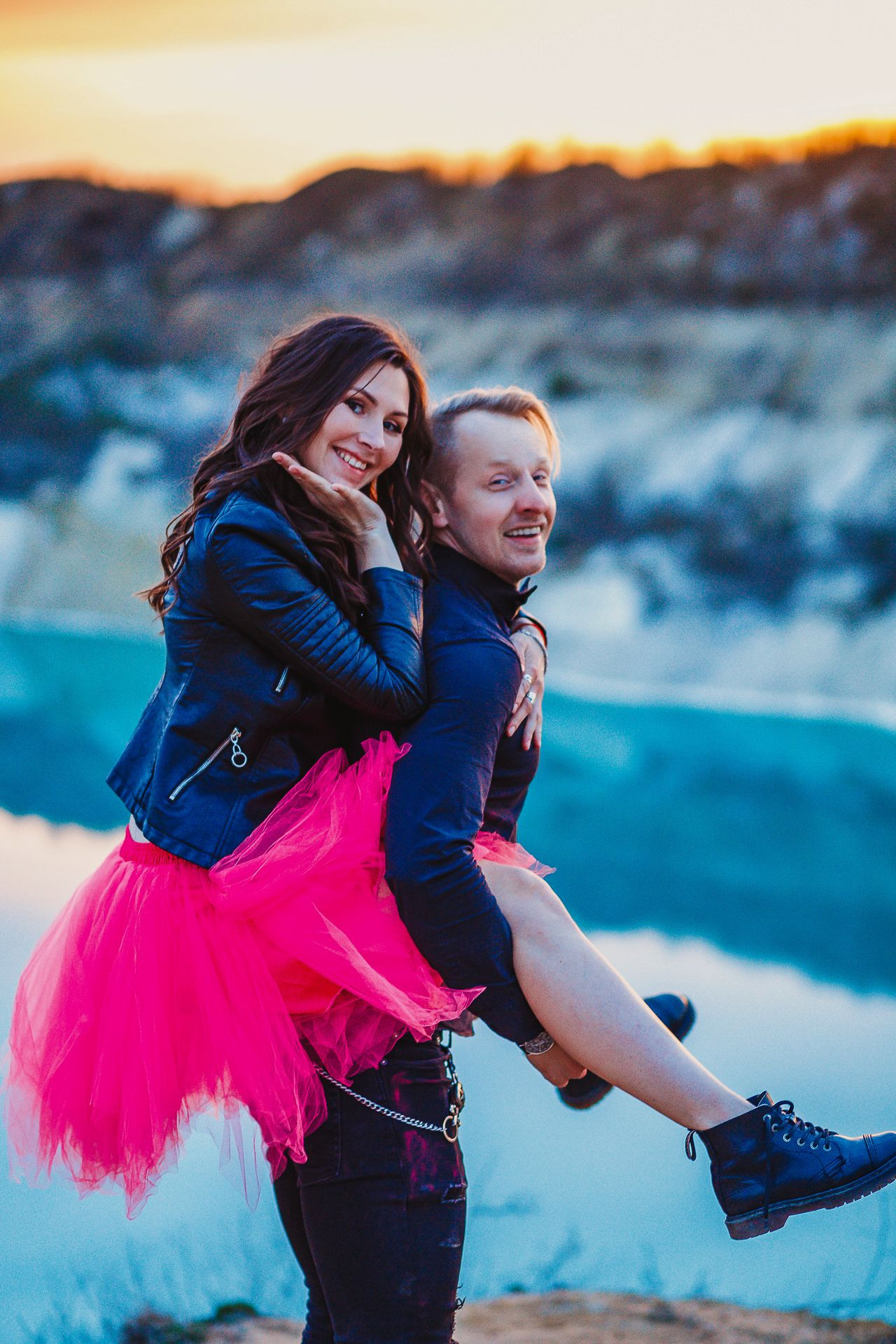 Motorcycle gender reveal. Fotograf ślubny Białystok Warszawa Zakopane