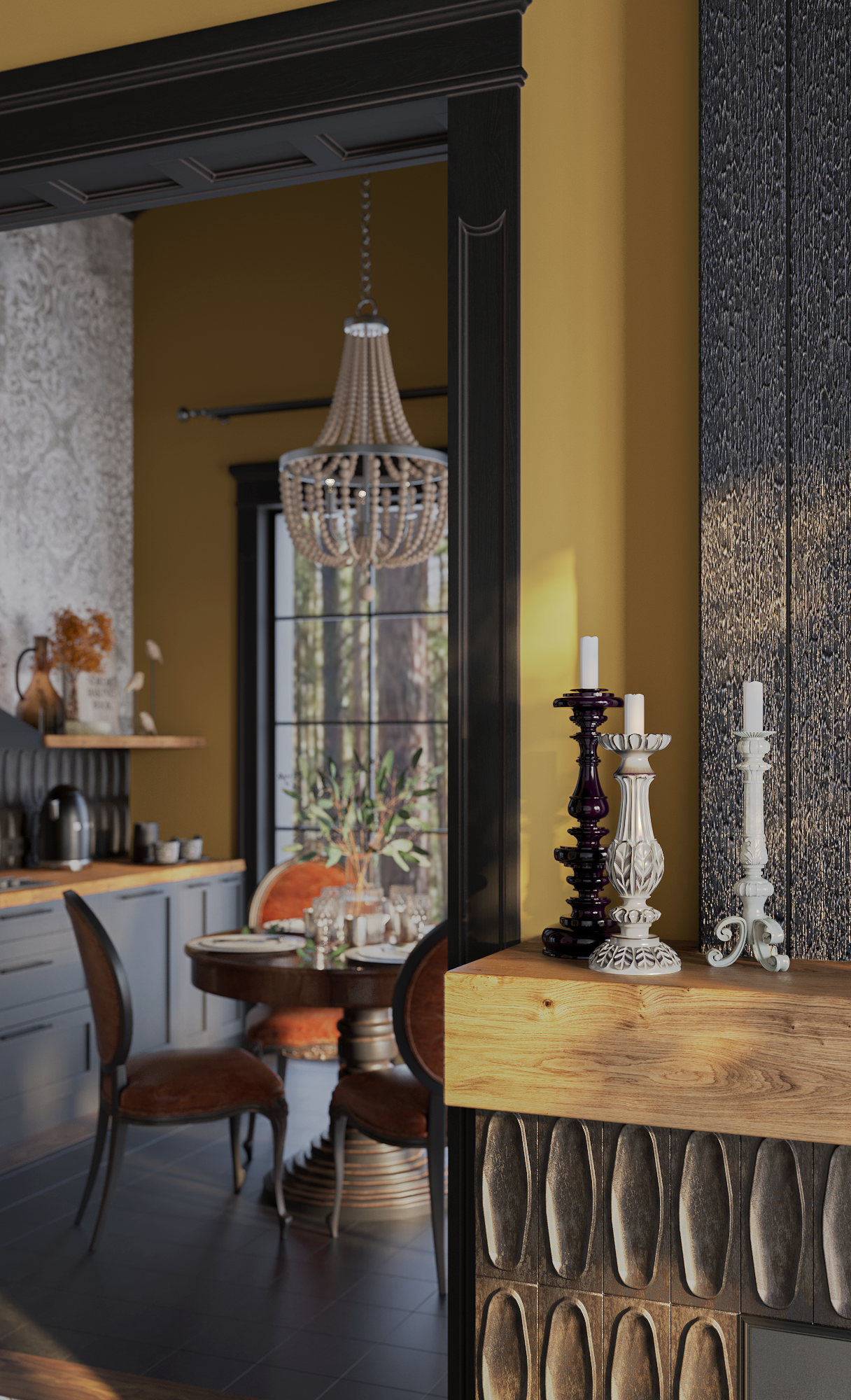 Охотничий домик в стиле русской усадьбы