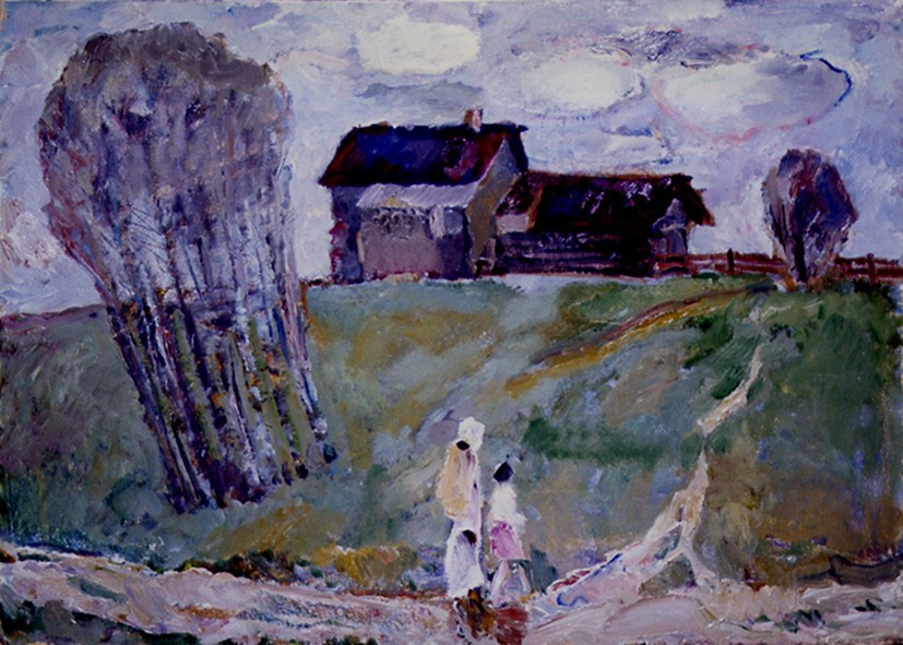 «Весенний день» 1974 год Собр. Д. Томас. Мадрид. Художник Величко Вадим Семёнович