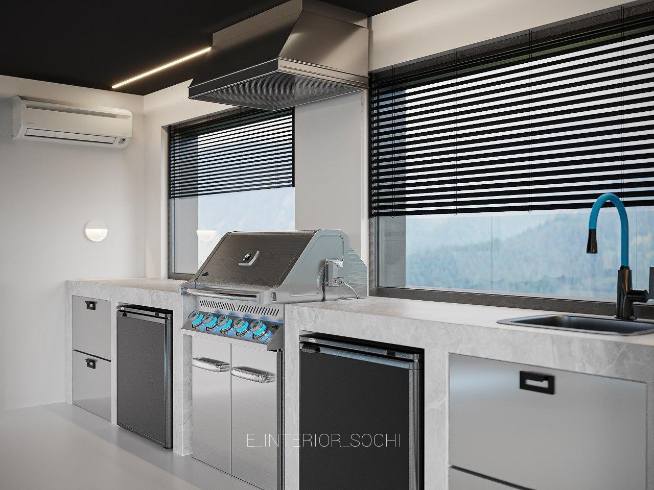 BBQ ZONE. Дизайн интерьера Евгения Тисленко