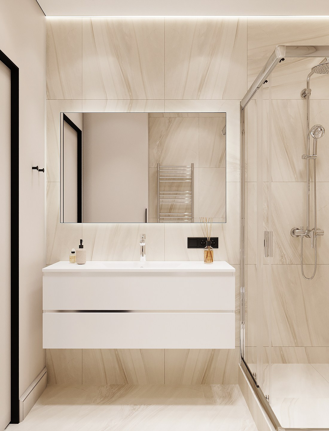 Дизайн-проект однокомнатной квартиры в ЖК Галактика. Дизайнер интерьера квартир и частных домов