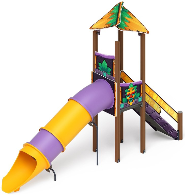 Горка Волшебный город (Майя) - ИО 44.19.01-01 - Тоннельная прямая Н=1500 Габариты (ШхДхВ): 5800х1180х4070 Скат горки: H=1500 (тоннельный прямой скат) Скат горки: H=2000 (тоннельный прямой скат) Возрастные ограничения от 5 до 12 лет, весом не более 70 кг