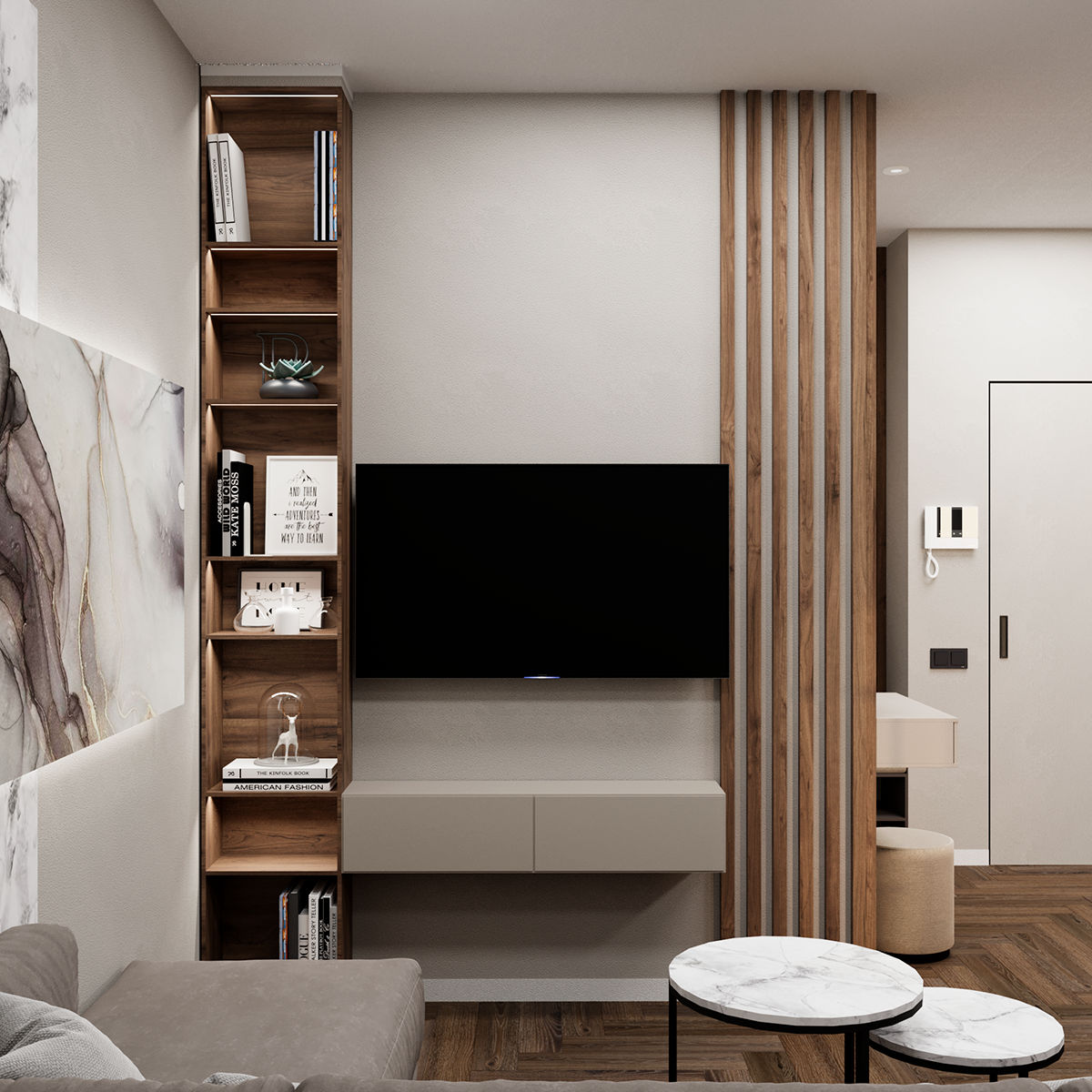 Интерьер для сдачи в аренду: прочные материалы, нейтральная палитра и продуманная функциональность. Мастерская Добрых Интерьеров Александра и Аллы Добряк