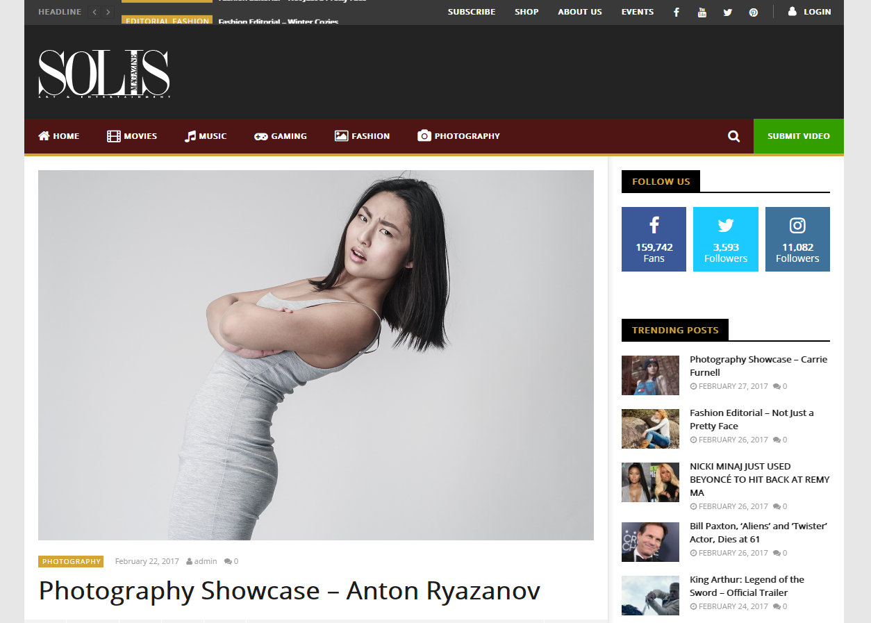 Фотосессия для SOLIS MAGAZINE |2017 | Модная съёмка от Рязанова Антона. Фотограф в Москве, Подольске Антон Рязанов