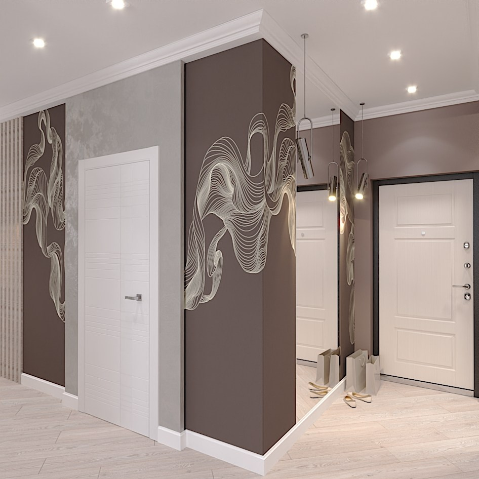 Стильная прихожая. Студия дизайна FishkaRom в Краснодаре и по всей России