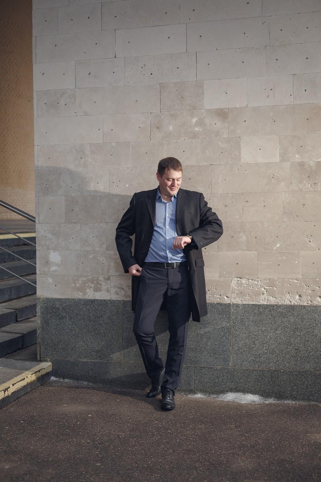 Мужской городской портрет. Свадебный и репортажный фотограф в Москве и Московской области