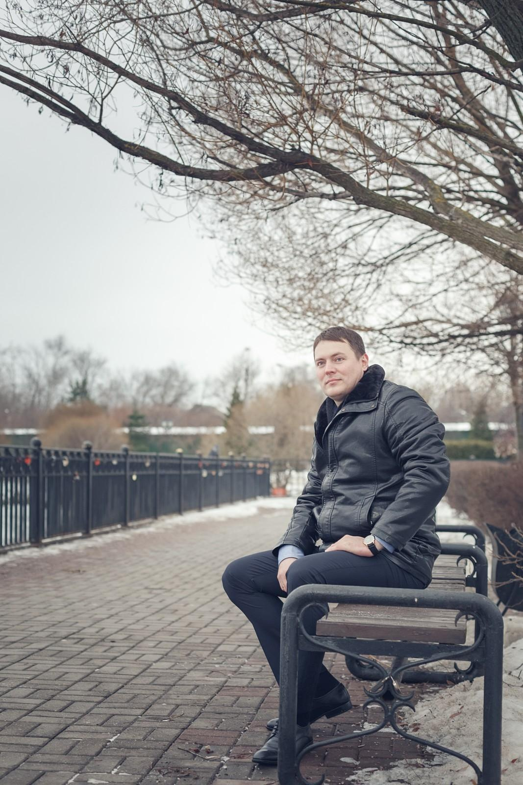 Мужской городской портрет. Свадебный и репортажный фотограф в Москве и Московской области