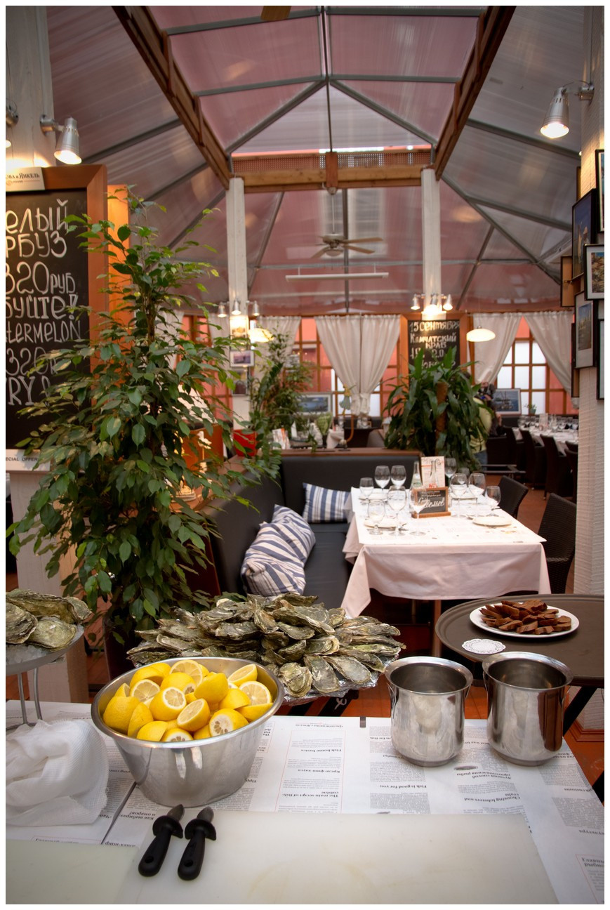 Презентация морепродуктов. Свадебный и репортажный фотограф в Москве и Московской области