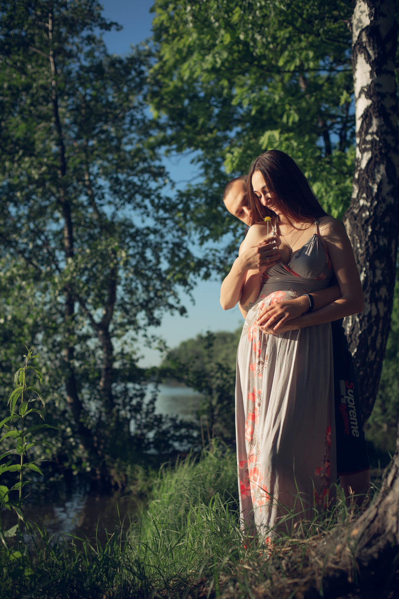 У озера на закате. Свадебный и репортажный фотограф в Москве и Московской области