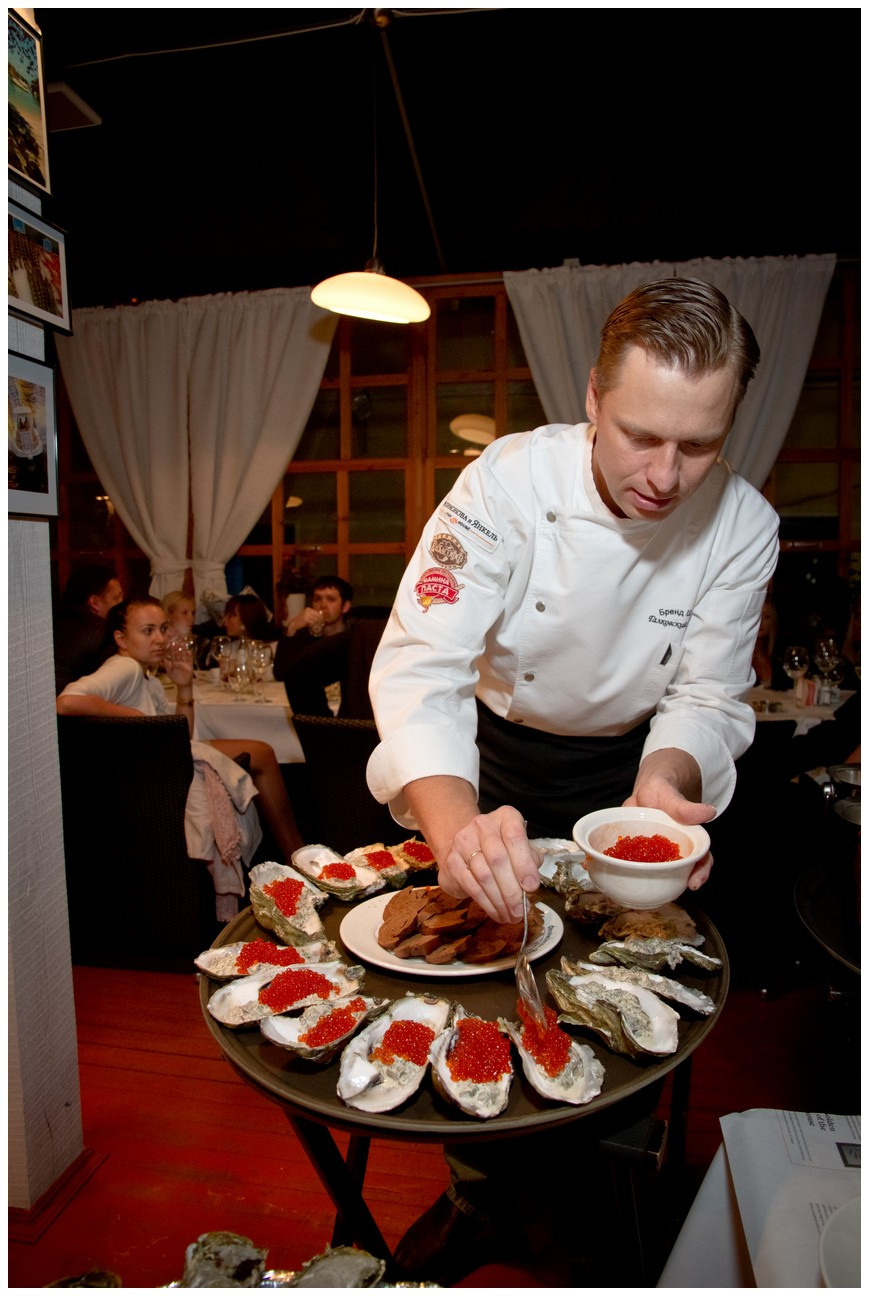 Презентация морепродуктов. Свадебный и репортажный фотограф в Москве и Московской области