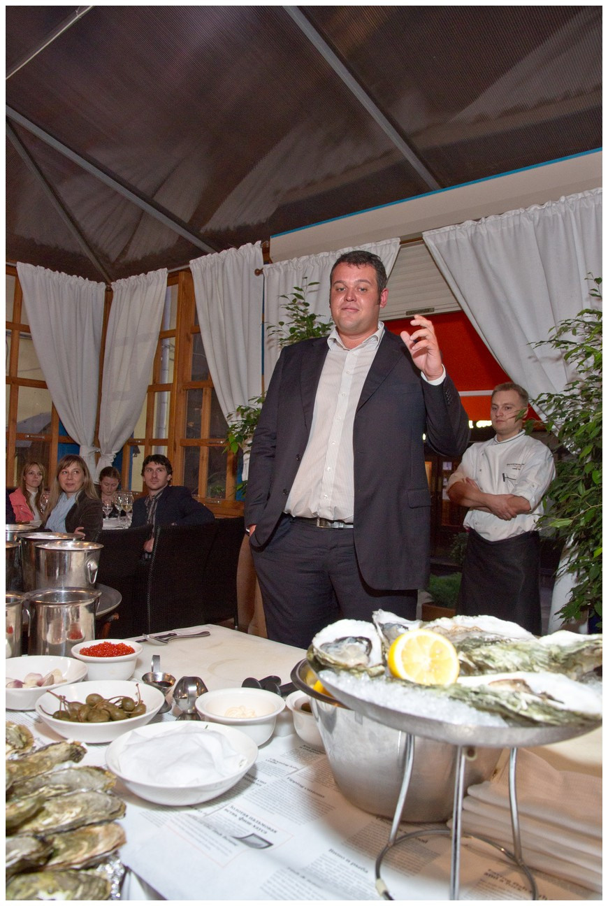 Презентация морепродуктов. Свадебный и репортажный фотограф в Москве и Московской области