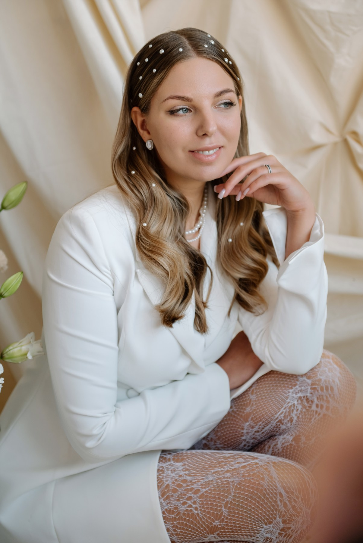 С цветами и жемчугом. Свадебный и сеейный фотограф в Санкт-Петербурге Елена Худякова