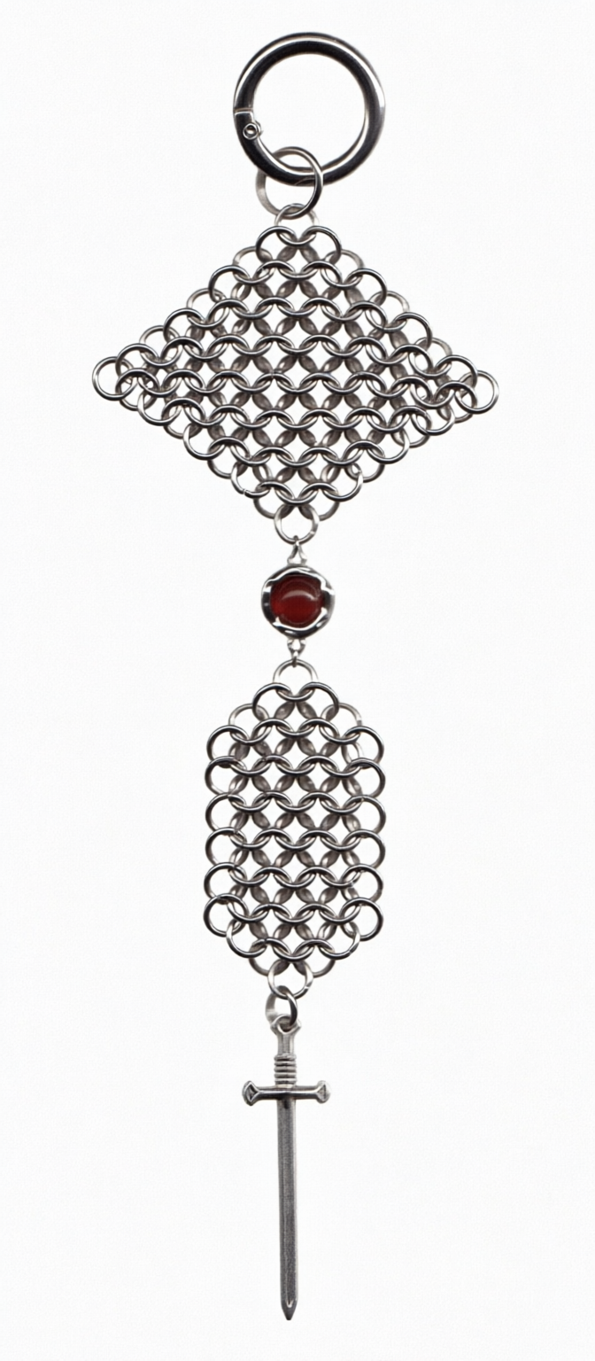 Обвесы на сумку из кольчуги. Украшения из кольчуги в Москве Соня Спросонья