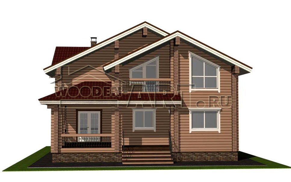 «Сахалин» 178 кв. м. Проекты деревянных домов