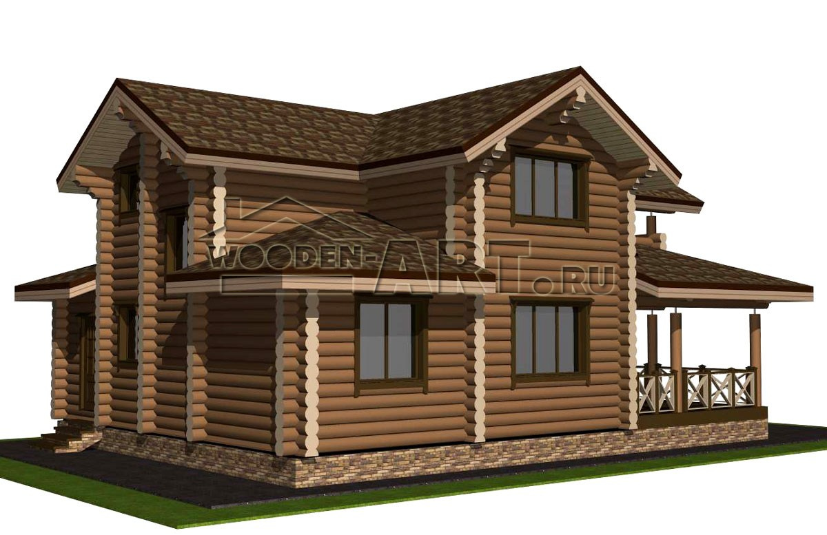 «Хорошево» 219 кв. м. Проекты деревянных домов. Архитектор Ольга Мальцева