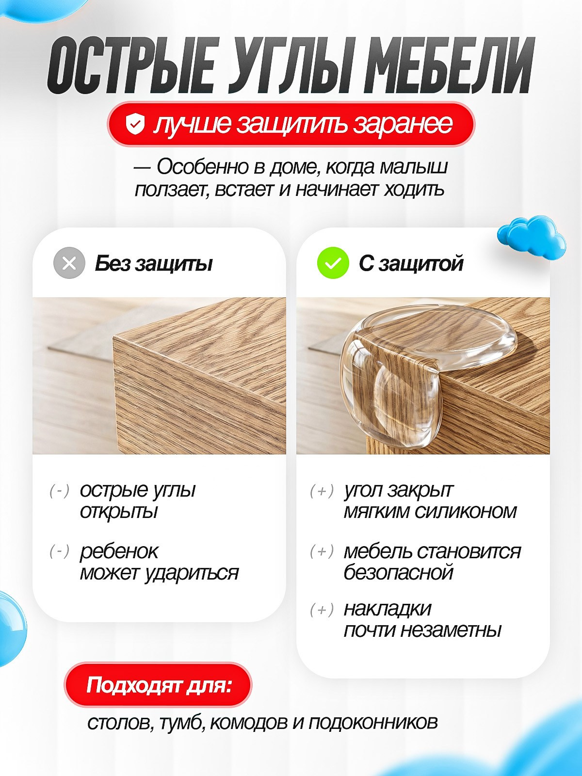 Уголки для мебели. Студия дизайна Вечтомова