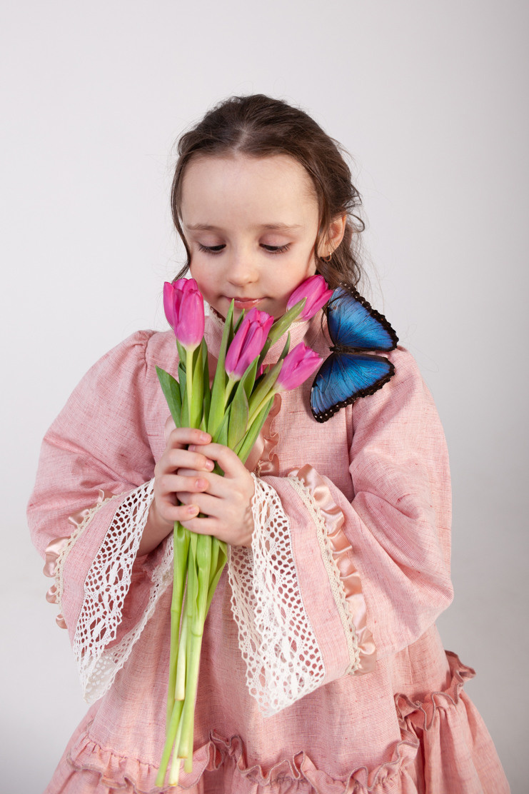 Съёмка с бабочками. Фотограф Татьяна Воронова, Детские и Семейные фото