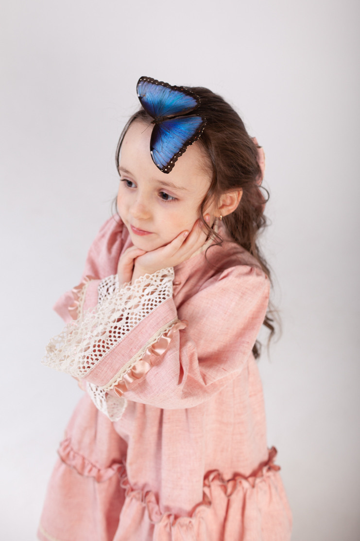 Съёмка с бабочками. Фотограф Татьяна Воронова, Детские и Семейные фото