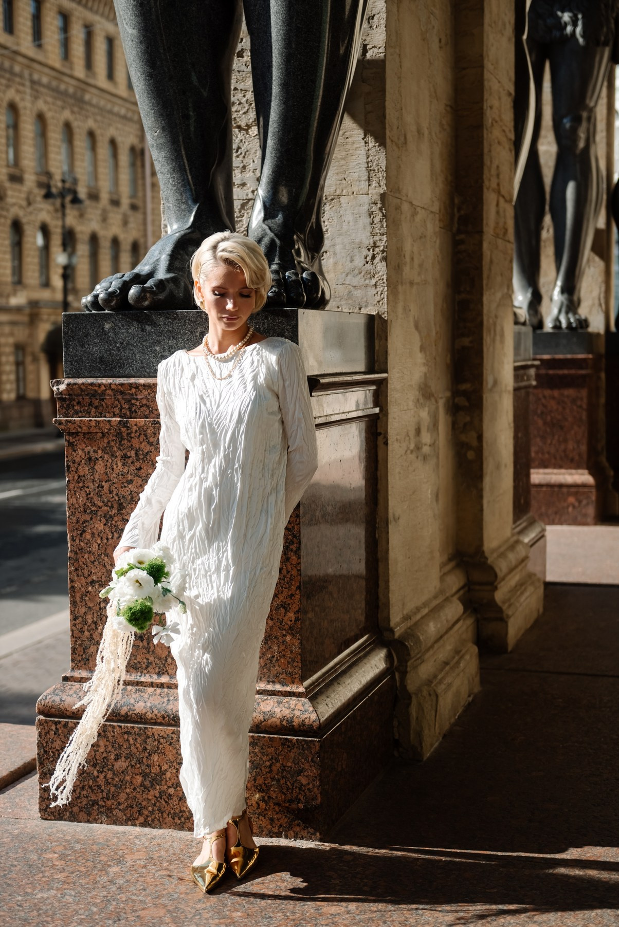 Прогулка у Атланов. Свадебный и сеейный фотограф в Санкт-Петербурге Елена Худякова