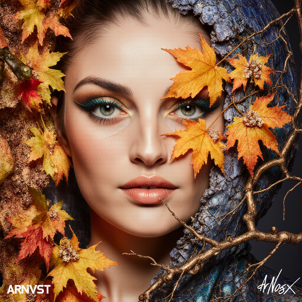 Осенняя фотосессия. AI-фотограф — Ольга Герман. Нейрофотосессии, уникальные цифровые портреты и образы будущего